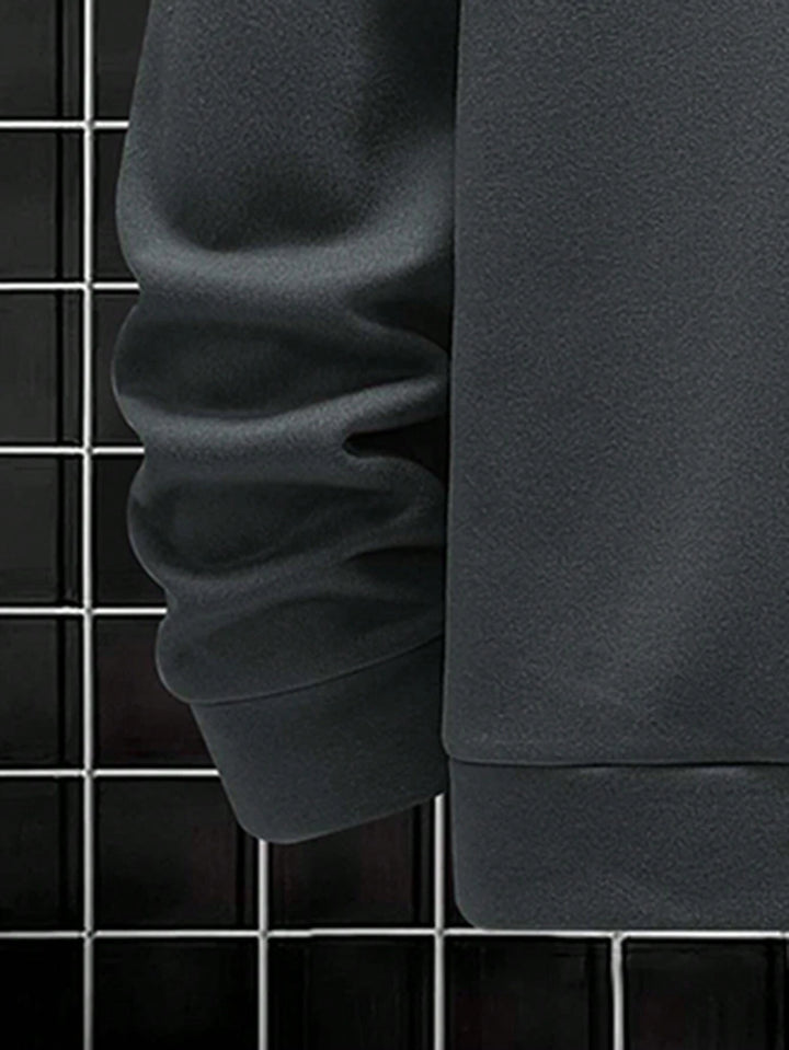 Manfinity Men Slogan Letter Graphic Drop Shoulder Long Sleeve Casual Sweatshirt, Boyfriend Gift