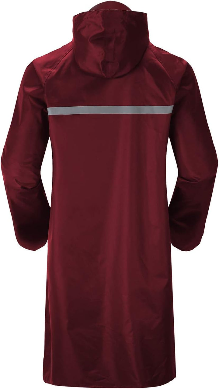 Rain Coat for Mens Rainwear Waterproof Rain Jacket Long Sleeve Raincoat