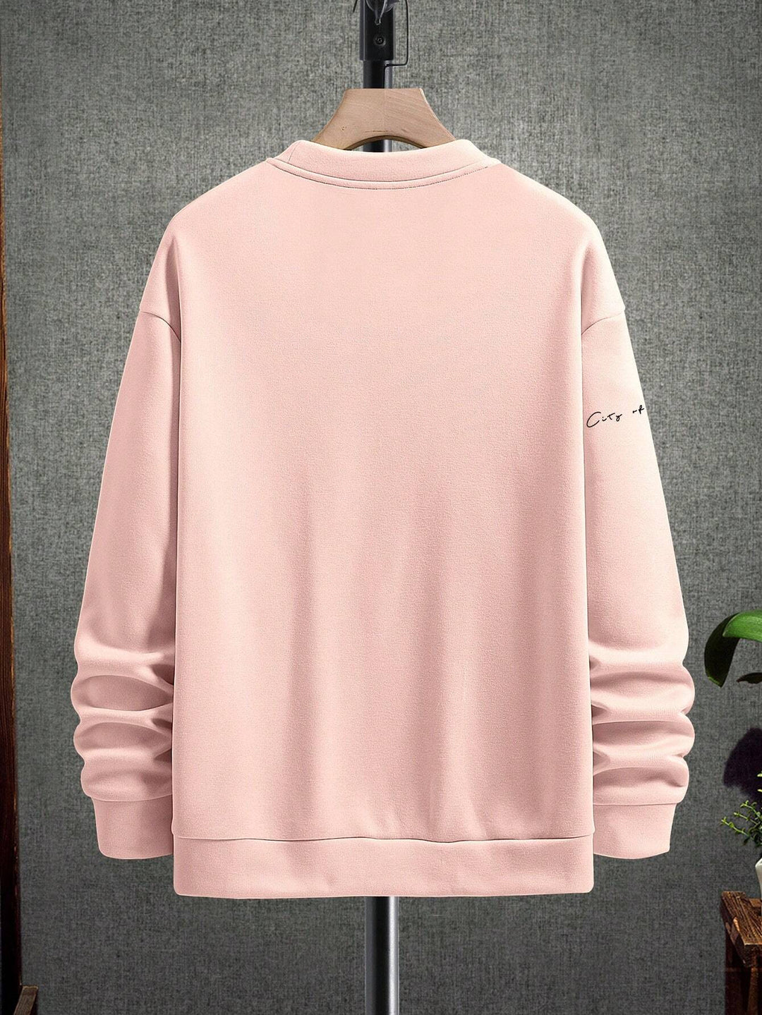 Manfinity Men Slogan Letter Graphic Drop Shoulder Long Sleeve Casual Sweatshirt, Boyfriend Gift