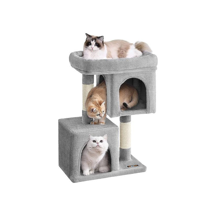 Feandrea Cat Tree with 2 Plush Condos