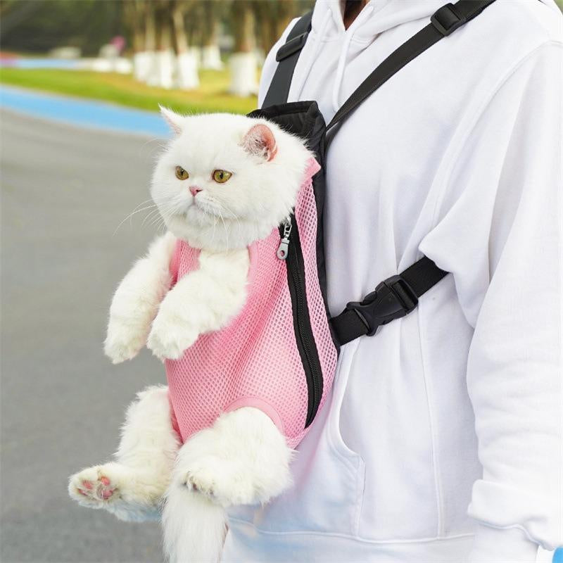 Portable Mesh Pet Carrier, Pet Backpack, Pet Travel Backpack, Suitable for Small Dogs and Cats, Pet Products