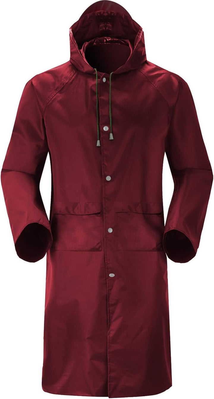 Rain Coat for Mens Rainwear Waterproof Rain Jacket Long Sleeve Raincoat