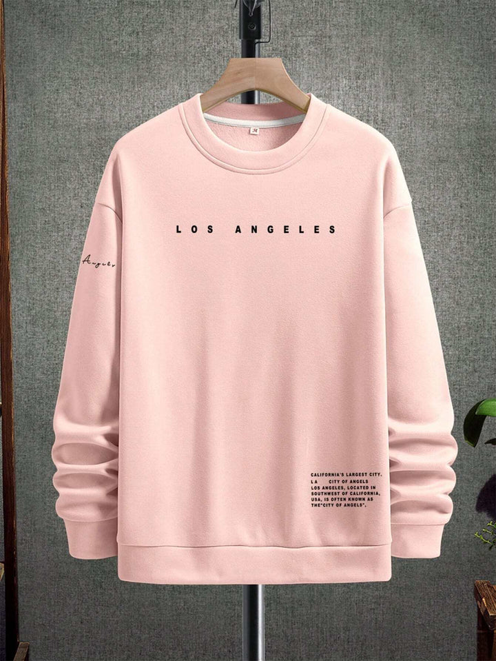 Manfinity Men Slogan Letter Graphic Drop Shoulder Long Sleeve Casual Sweatshirt, Boyfriend Gift