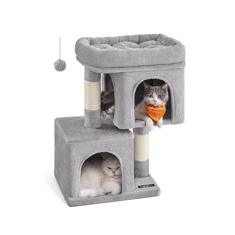 Feandrea Cat Tree with 2 Plush Condos