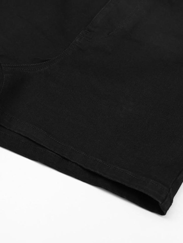 Women'S Plain Denim Shorts, Asymmetrical Hem Button Pocket Jeans Skort, Back to School Outfits, Casual High Waist Jeans Shorts, Jorts Shorts, Summer Outfits 2024, Rave Outfits, Designer Jeans